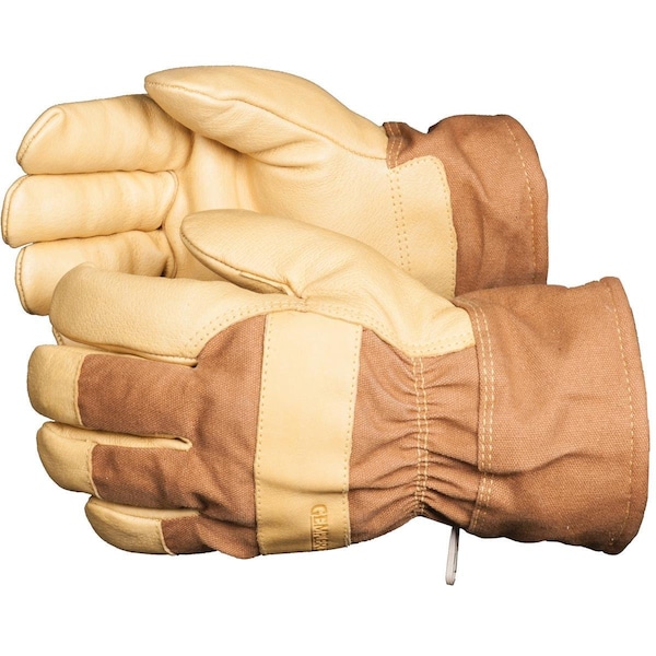 Gemplers Insulated Waterproof Pigskin Gloves with Safety Cuff 1938BRN SM - main